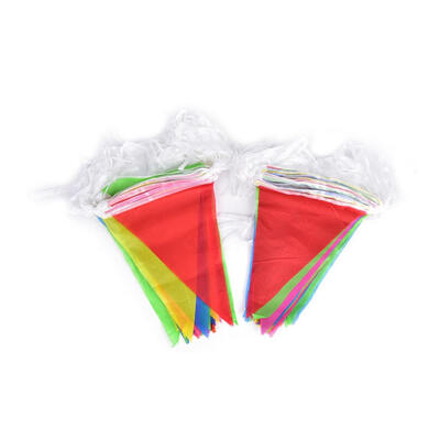 

Hot 10PCS Triangl Bunting Wedding Celebration String Banner Manufacturers Supply Event Venue Decoration Props SiteSmall Hanging