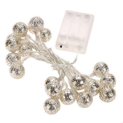 

Moroccan 20 LED Filigree Metal String Fairy Light for Wedding Christmas