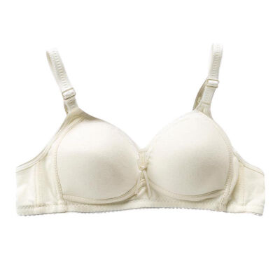 

Push UP Wire free Cute Bra Gather Adjustable Underwear For Women Newest B Cup Solid Color Newest 2018