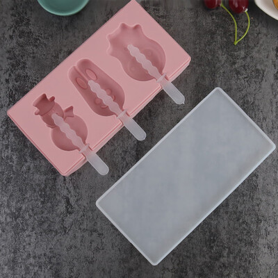 

Toponeto Ice Cream Mold With Lid Popsicle Mold Watermelon Corn Cube Silicone