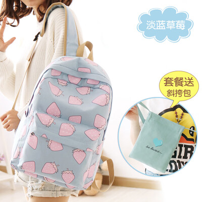 

Recreational Canvas Shoulder Bag girls Japanese&Korean version of Chao College Wind Primary School Junior&Senior High Sch