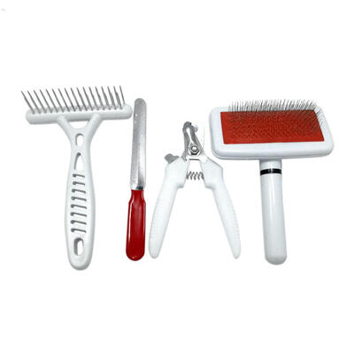 

4pcsset Dogs Pet Grooming Supplies Stainless Steel Comb Rasp File Clippers