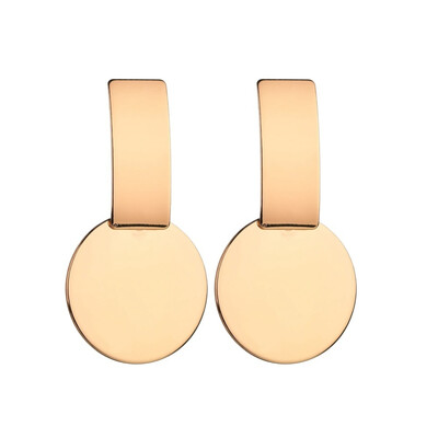 

ZA Jewelry Metal Drop Dangle Earrings For Women Geometric Round Leaf Vintage Statement Earrings Wedding Party Gifts Bijoux Punk