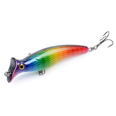 

124cm 204g Artificial Top Water Fishing Lure 3D Eyes Hard Popper Lures for Saltwater Freshwater