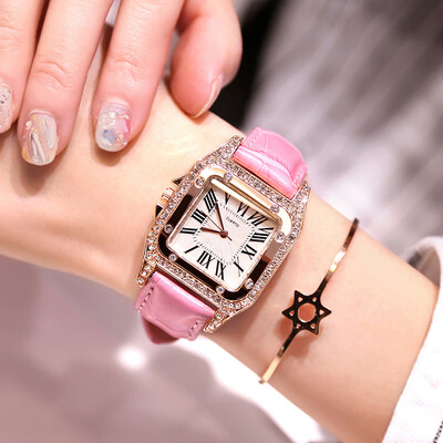 

Watch ladies&students Korean version of rhinestone fashion waterproof casual atmosphere Shi Ying ladies watch shaking sound ne