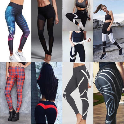 

New Arrival Womens Workout Leggings Yoga Gym Jogging Slim Fit Sports Training Pants Trousers 8 Style