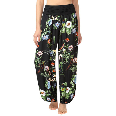 

Womens Plus Size Print Ladies Harem Full Length Pants Trouser Wide Leggings