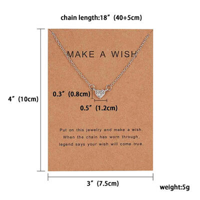 

Fashion Star Paper Card With Bow Pendant Women Minimalist Clavicle Chain Necklace Statement Valentines Day Gift Card