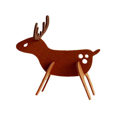 

〖Follure〗Felt Christmas Elk Deer Ornaments Xmas Tree Hanging Decoration Pendant Gift