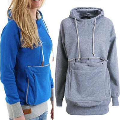 

Kangaroo Pet Dog Cat Holder Carrier Coat Pouch Pocket Hoodie Top Women Sweater