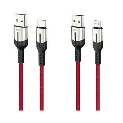 

HOCO U68 12m USB To Type-C Micro USB Fast Charging Nylon Braided Data Cable-Type-C