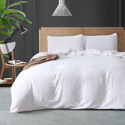 

Comforter Duvet Cover Set Pure Color Home Soft Bedding Set