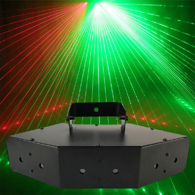 

2018 Newest Stage Laser Light RGB Full Color Six- Eye Beam Laser Club DJ Disco Laser Light Projector DMX512 Scan laser lights