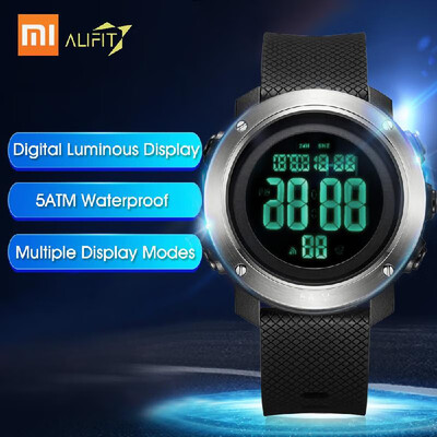 

Xiaomi ALIFIT Multifunctional Digital Watch Outdoor Waterproof Backlight Luminous Display Calender Alarm Stopwatch Countdown Sport