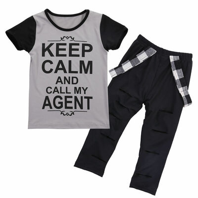 

Toddler Kids Girls Casual T-shirt Tops Pants Leggings 2Pcs Outfits Set