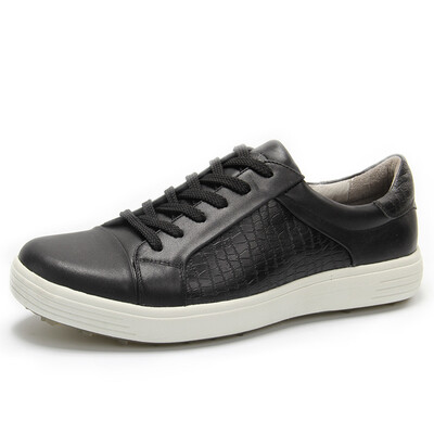 

Xfc authentic golf shoes mens leather breathable black leather waterproof casual ultra light sports golf shoes