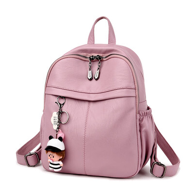 

Backpack 2019 new soft leather waterproof backpack