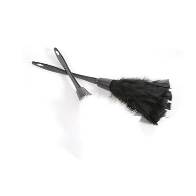 

5 Colors Soft Turkey Feather Duster Brush With Black Handle Home Furniture Car Cleaning Tools Duster Cleaning Tool Duster Brush