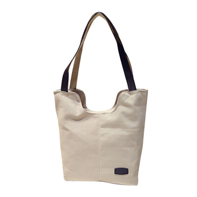 

Tailored Womens Handbags Shoulder Handbag Canvas Shoulder Bag Big Bag White