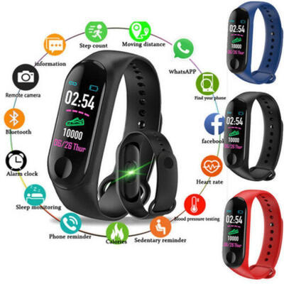 

Smart Wristband Bracelet Watch Heart Rate Monitor Blood Pressure Tracker H3