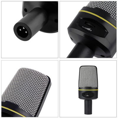 

Desktop Microphone with Tripod Professional Podcast Studio Microphone For LaptopPC 35mm Jack21M-Cable For Recording Vocals &