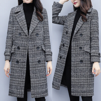 

Toponeto Womens Winter Lapel Button Long Trench Coat Jacket Ladies Overcoat Outwear