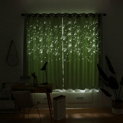 

Toponeto 1PCS Hollowing Out Door Window Curtain Drape Panel Sheer Scarf Valances