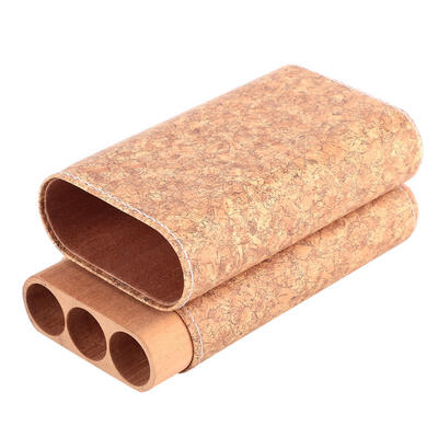 Greensen Portable Travel Outdoor Humidor Case 3 Tube Cigar Holder Storage Box