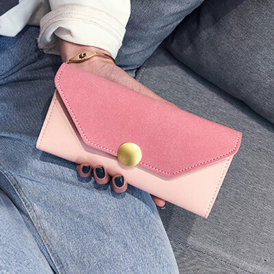 

Tailored Womens Fashion Round Hasp Long Wallet Card Holder Billfold Purse BK