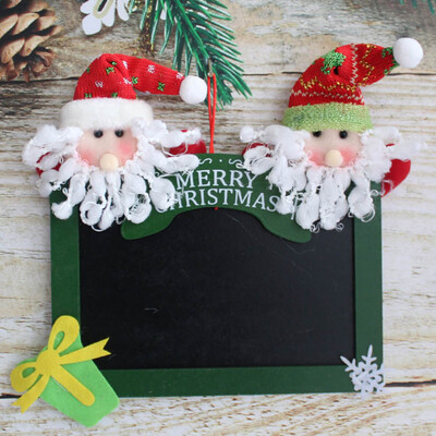 

〖Follure〗Wooden Square Blackboard Hanging Tags for DIY Christmas Tree Door Decor