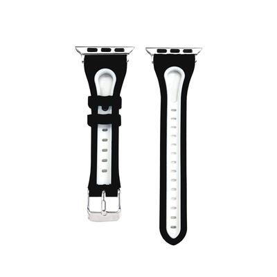 

Two-color Silicone Strap Watch Band Bracelet Wrist Watchband for iWatch 4