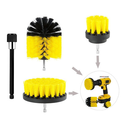 

〖Follure〗4Pack Cleaning Extended Long Attachment Set All Purpose Rim Scrub Brushes Kit