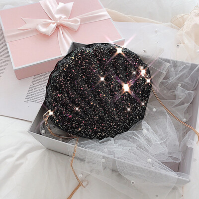 

Sequin Crossbody Bag New Handbag Womens Clutch Bag 2019 Shell Ladies Shine Small Messenger Bags Female PU Fashion Shoulder Bag