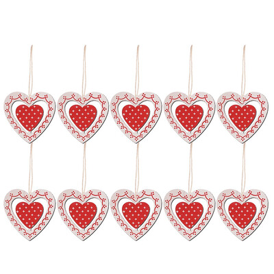 

Siaonvr 10 pieces of wooden pendants Christmas decorations home improvement gifts