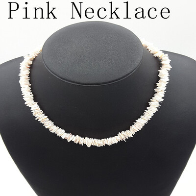 

Bohemian Hawaii Puka White Clam Chips Shell Necklace Irregular Chips Seashell Choker Necklace Summer Beach Statement Jewelry