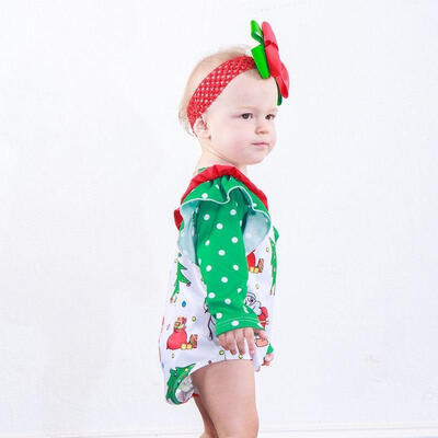 

Christmas Newborn Kids Baby Boy Girl Cotton Romper Bodysuit Clothes Outfit 0-18M