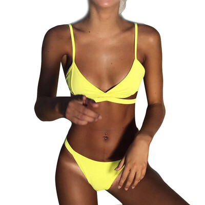 

Roseonmyhand Womens Set Fashion Swimsuit Lotus Bikini Swimwear Beachwear Bathing Suit