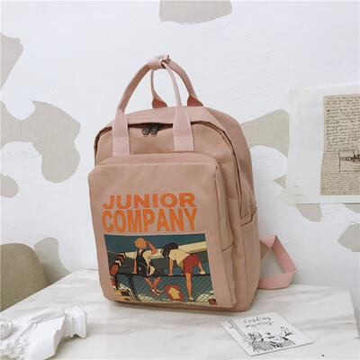 

Women Backpack Retro Cartoon Printing Nylon Waterproof Shoulder Bags School Backpacks For Teenage Travel Backpack