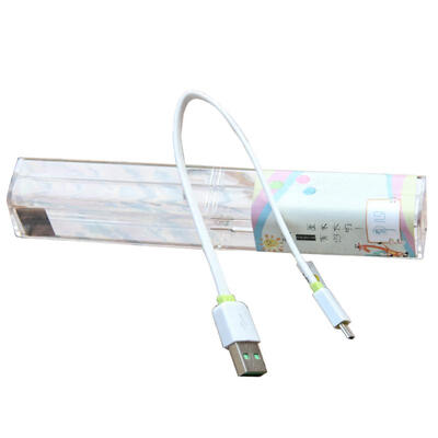 

Micro USB Lightning Cable Fast Charging Mobile Phone Bluetooth Cables 23cm For IPhone Android With Crystal Box-MICRO USB