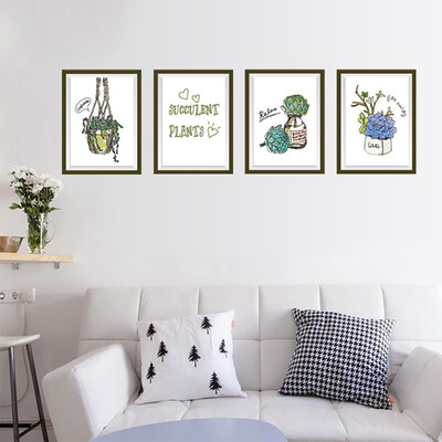 

〖Follure〗Removable Art Mural Plant Pot Fresh Home Living Room Renovat Decor Wall Sticker