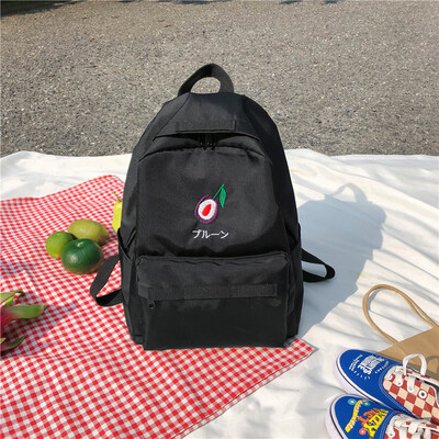 

Ins schoolbag female Korean version of high school backpack college students feel about the ancient simplicity of a hundred fashio