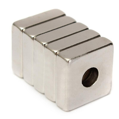 5Pcs Rare Supers Strong Neodymium N52 Magnetes Round Disc 15155mm Hole 5mm