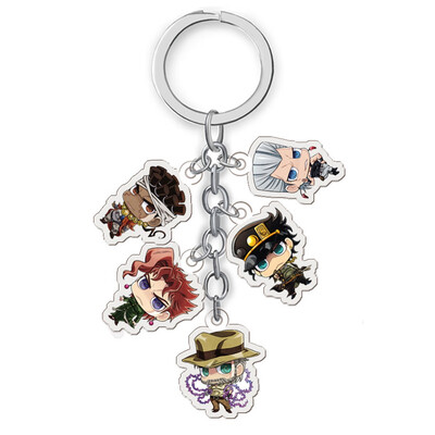 

Anime JOJOs Fantastic Adventure keychain Acrylic Pendant Anime Accessories Cartoon Cosplay Anime Fans Gifts