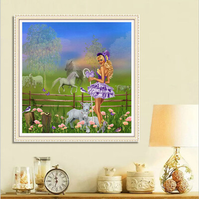 

Gobestart 5D DIY Diamond Painting Embroidery Round Diamond Home Decor Gift