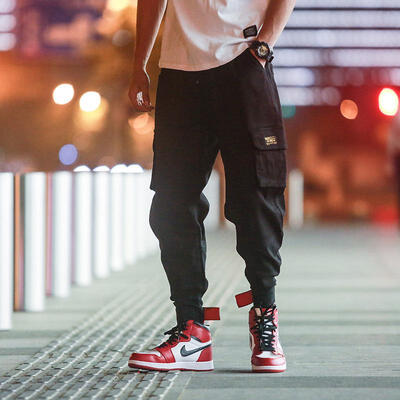 

Spring Fashion Cargo Pants Men Harem Joggers Pant Streetwear Hip Hop Loose Casual Black Army Green Trousers Male Big Size