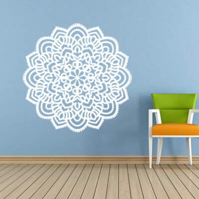 

Gobestart Mandala Flower Indian Bedroom Wall Decal Art Stickers Mural Home Vinyl Family BK