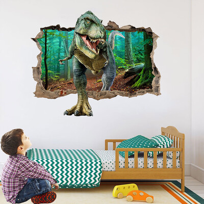 

〖Follure〗Cool 3D Dinosaur Floor Wall Sticker Removable Vinyl Art Home Decal DIY For Gift