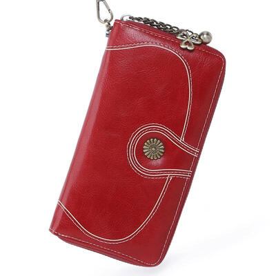 

Women Purses Long Soft Leather Wallet Retro Ladies Clutch Cellphone Bags High Quality Zipper Purses Portefeuille Femme
