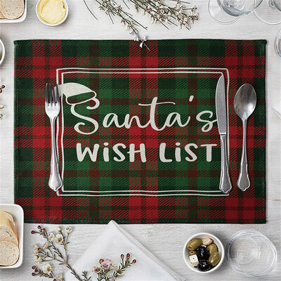 

Gobestart Christmas Kitchen Living Room Decoration Home Restaurant Table Mat Hotel Supplies