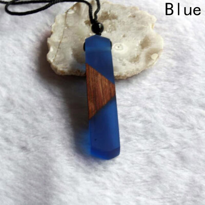 

Fashion Women Men Necklace Handmade Vintage Resin Wood Necklaces Pendants Long Rope Wooden Necklace Jewelry